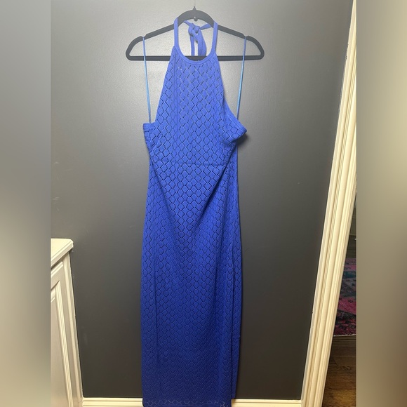 Anthropologie | SUNDAY IN BROOKLYN HALTER CROCHET COVER-UP MIDI DRESS | 1X | NWT - Picture 1 of 8
